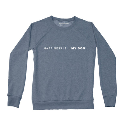 Sweat-shirt ras du cou My Dog pour femme, bleu marine chiné