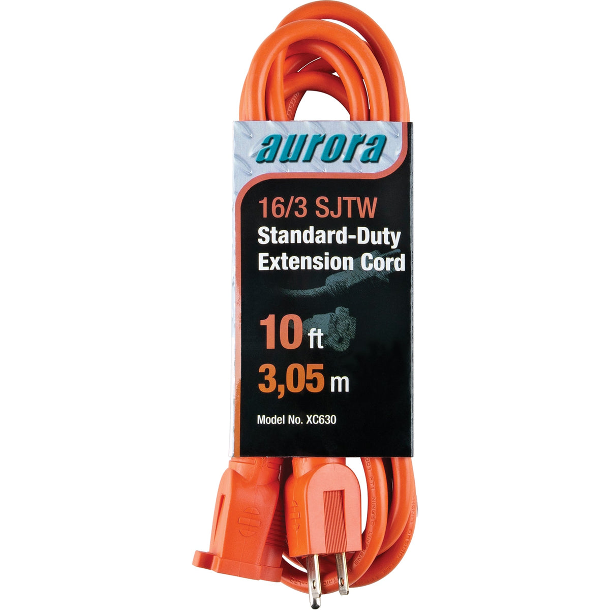Rallonge électrique, intérieur/extérieur, SJTW, 16/3 AWG, 13 A, 3 m