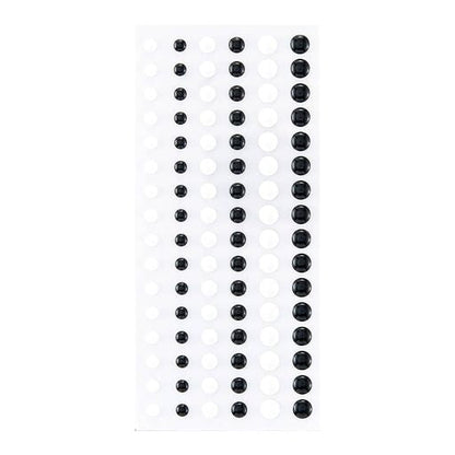 Points d'émail noirs et blancs dimensionnels