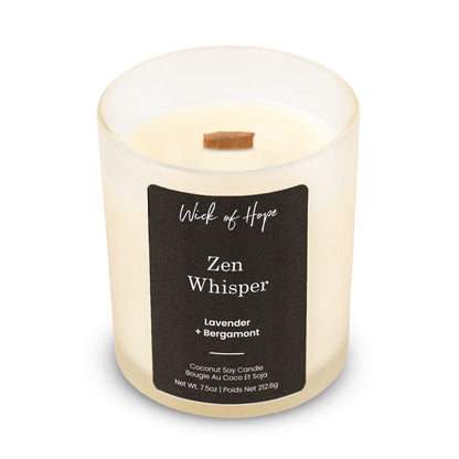 Bougie Zen Whisper | Lavande + Bergamote