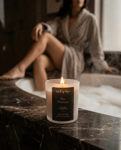 Bougie Zen Whisper | Lavande + Bergamote