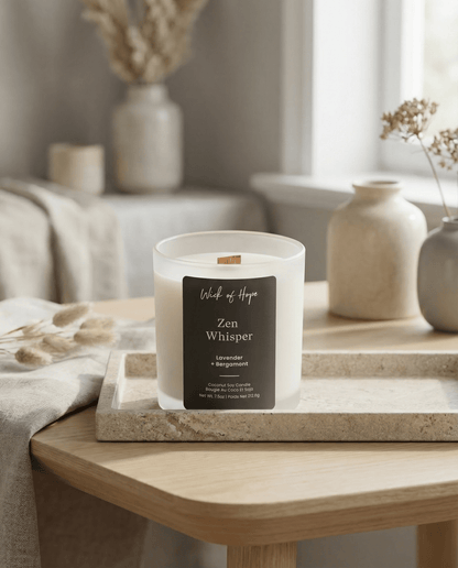 Bougie Zen Whisper | Lavande + Bergamote